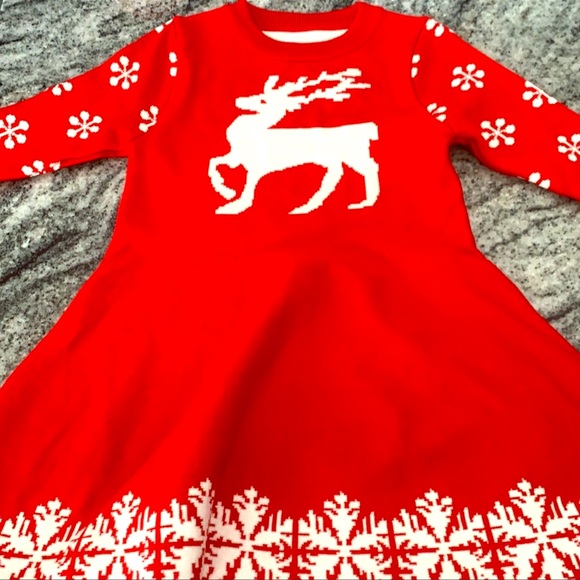 Other - ***Girls Christmas sweater dress NWOT Sz 4T